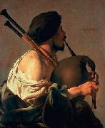 unknow artist The Bagpiper Sweden oil painting reproduction
